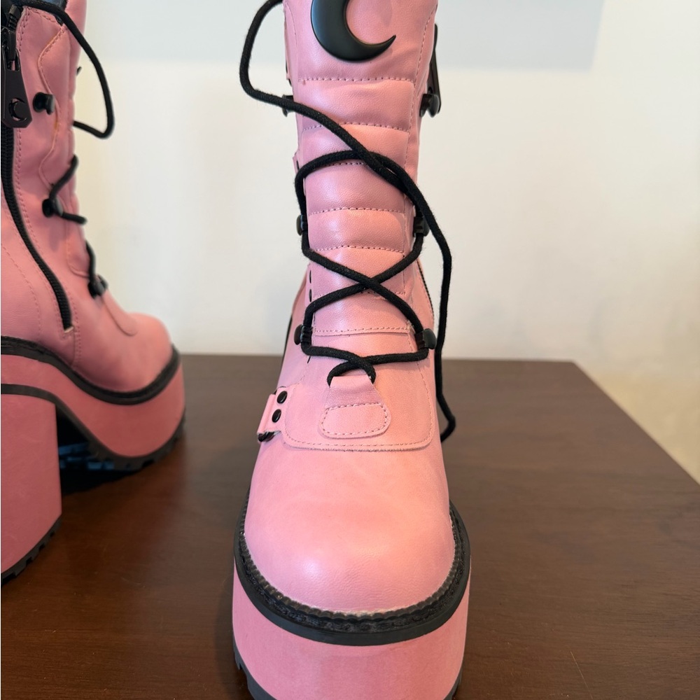 Killstar pink platform boots 6 - Picture 9 of 12